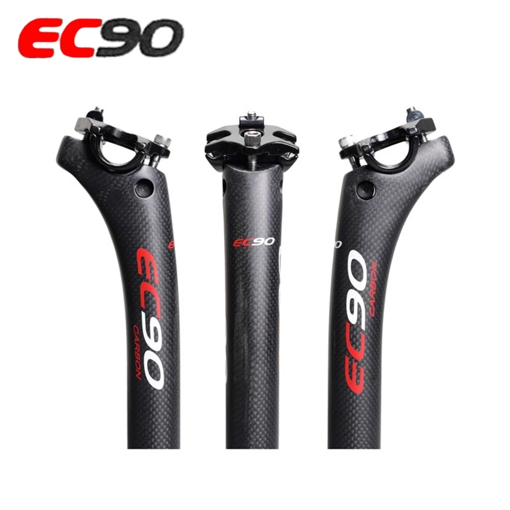Tige De Selle Vélo En Fibre De Carbone T800 - Diamètres 27.2, 30.8, 31.6 Mm - Longueur 350/400mm - Pour Route, VTT, Vélo De Ville