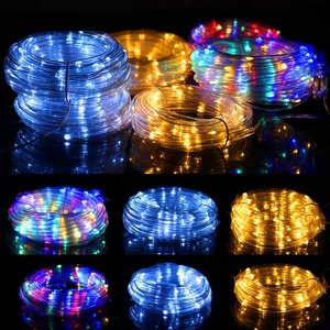 Đèn dây thừng LED năng lượng mặt trời Cổ Tích chuỗi RGB ngoài trời Vườn giáng sinh trang trí nội thất tira de Luces Led Para navidad Led Neon đèn dải ánh sáng - Product Image 4