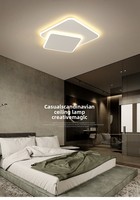 Nouveau modèle 2026 : Plafonnier triangulaire artistique pour chambre et bureau, design minimaliste, LED avec contrôle par capteur