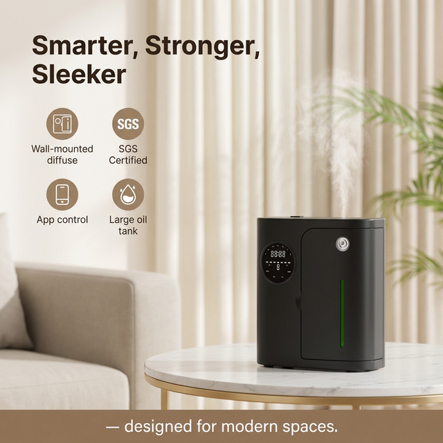 Electric Automatic Spraying Aromatherapy Machine Commercial Intelligent  Essential Oil Diffuser OEM Accepted