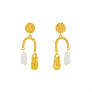 Pendientes de Moda con Baño de Oro PVD, Acero Inoxidable 316L, Joyería Sostenible y Resistente - Product Image 2