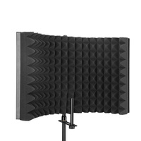 Écran anti-vent en mousse pour microphone, isolation acoustique pour enregistrement en studio, pare-brise pour microphone