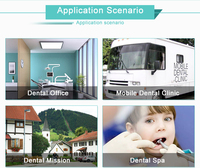 Chaise de dentiste multifonctionnelle CE, équipement clinique, turbine à air, unité d'aspiration mobile portable avec compresseur d'air