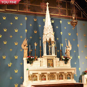 Iglesia religiosa personalizada, piedra Natural tallada a mano, grande, mármol principal - Product Image 5