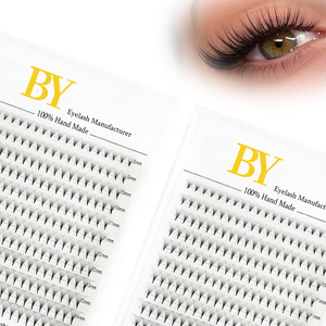 Extensions de cils pré-fabriquées BY Lashes Pro, base en éventail pointu, extensions de cils 3D en éventail lâche, Premium Wispy Mangea - Product Image 1