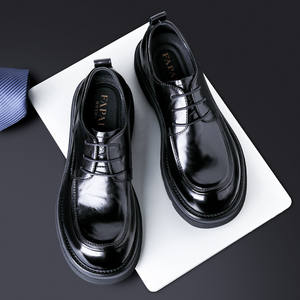 รองเท้าหนังธุรกิจผู้ชายสุดหรูแห่งปี 2025 ระบายอากาศได้ดี กันลื่น น้ำหนักเบา ผูกเชือก หนังแท้ - Product Image 4