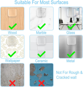 Bouton de porte Bouclier mural en caoutchouc souple transparent Butée de porte Poignée de porte Bumper Mute Stickers Wall Protector Muffler Pad Protective Plug - Product Image 6