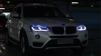 JY para BMW X3 F25 2010 a 2017, conjunto de faros LED mejorados, faros de ojo azul, luz cercana y lejana en uno, Plug-and-play