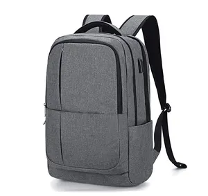 23L大型商务背包，带17英寸男士USB笔记本背包