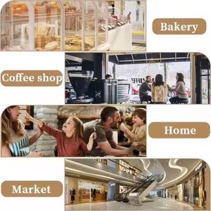 Printing logo Bread Cookies Doughnuts Croissant Pancake <b>Roll</b> Stickers Oil-proof <b>White</b> <b>Paper</b> Bags Restaurant Customers Like Them - Product Image 5