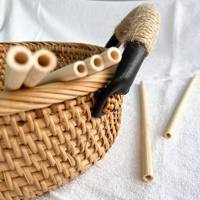 Pailles en bambou biodégradables de haute qualité, écologiques, à prix compétitif, en bambou naturel, pour barbecue