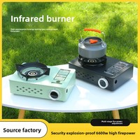 Nouvelle cuisinière à gaz portable d'extérieur avec allumage, au butane, capacité 3-5 personnes, pour camping, fondue et barbecue