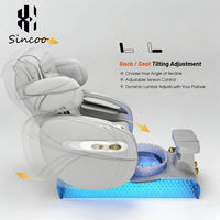 Fauteuil de Pédicure et Manucure Électrique de Luxe avec Pompe de Vidange pour Spa des Pieds à Vibration Réglable pour Salon de Beauté et Onglerie
