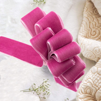 Vente en gros de ruban de velours pour l'emballage de pinces à cheveux pour la couture de bandeaux pour bébés