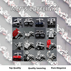 Chất Lượng Cao Đồng Men Sơn Khuy Măng Sét Cho Người Đàn Ông Của Pháp Áo Sơ Mi Thời Trang Phong Cách Trái Tim Vương Miện Đấm Bốc Thiết Kế Đám Cưới Engagements - Product Image 2