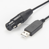 FTDI USB zu XLR 3Pin Buchse/Buchse RS485 Serial Molded Cable