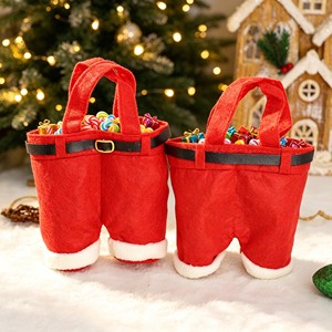 Bolsa de dulces para pantalones, decoración navideña para el hogar, material de poliéster - Product Image 1
