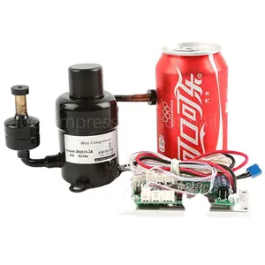 R134a 12v mini compressor 100w para unidade de geladeira em miniatura