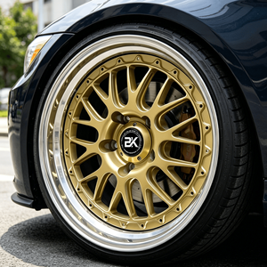 Jantes Bku Custom 3 pièces forgées 5x120 17 18 19 pouces 7-11J Deep Dish E88 en alliage d'or <span class=keywords><strong>pour</strong></span> BMW E46 E90 M3 E60 E92 - Product Image 1
