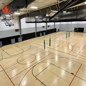 Q355 Construction Rapide Structure En Acier Préfabriquée Conception Badminten Basketball Salle De Sport Stade De Football Bâtiment - Product Image 1