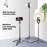 Trépied portable extensible en aluminium à rotation 360° pour téléphone, idéal pour iPhone/Android, streaming en direct, vlogging et photographie