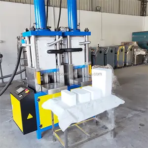 2024 Pellets de gelo seco para fatiar blocos de gelo seco prensa comercial máquina de fazer gelo seco