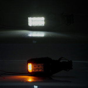 Yongjin nhôm UTV phía sau xem gương với ống kính rõ ràng dẫn đèn tại chỗ phù hợp với 1.5-2 inch CuộN thanh lồng - Product Image 3