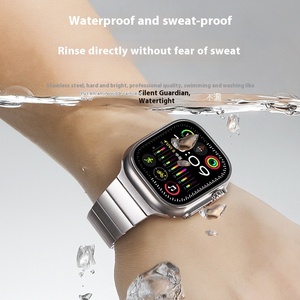 Correa de reloj inteligente Ultra2 de liberación rápida fina de una cuenta de acero de lujo hebilla transpirable de acero inoxidable 49mm para I <span class=keywords><strong>Watch</strong></span> - Product Image 6