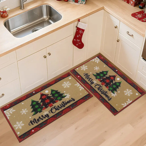 <span class=keywords><strong>Tapis</strong></span> et carpettes <span class=keywords><strong>de</strong></span> sol modernes, résistants à la saleté, pour la maison et la <span class=keywords><strong>cuisine</strong></span>, décorations <span class=keywords><strong>de</strong></span> Noël, lavables, antidérapants, lot <span class=keywords><strong>de</strong></span> 2 - Product Image 1