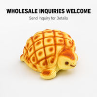 Jouet Squishy à Remontée Lente, Motif Tortue et Pain, Coque de Tortue Mignonne, Anti-Stress, Cadeau Nouveauté