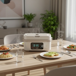 Matériaux de qualité alimentaire 30000mAh 167 à 212 ° Boîte à lunch intelligente avec chauffe-aliments USB-C, capacité 1,35 L, réglage F, 60 W, chauffage rapide - Product Image 1