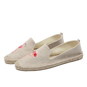 Espadrilles basses en chanvre pour femmes, chaussures en toile de paille à enfiler, respirantes, tendance, semelle en caoutchouc pour l'automne - Product Image 4