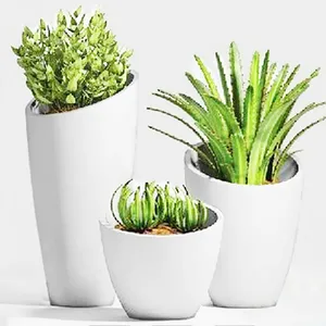 H107 Intelligent Flowerpot Pots For Sale fiberglass Tall Flower Pot for indoor decoration and artifical flower