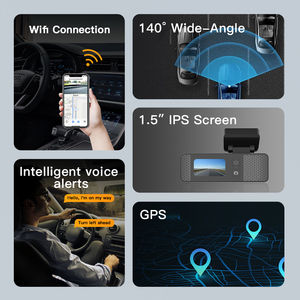 Cámara oculta para coche, cámara de salpicadero para coches, cámara de salpicadero de vídeo de visión nocturna 2K para coches, aplicación WIFI, Control Dvr Gps Wifi - Product Image 6