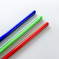 Lame de sabre laser Combat Neopixel en polycarbonate, 1 pouce de diamètre extérieur, filetée, à dégagement rapide, couleur et longueur personnalisables, bande LED pour sabre laser