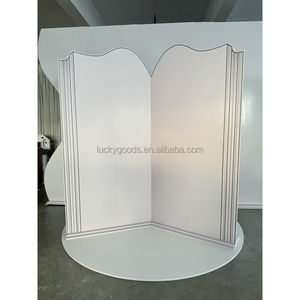 BJ250025-25 Luckygoods Nouveauté 2025 – Toile de fond de scène personnalisée en PVC blanc pour événements de mariage, design chapitre - Product Image 3