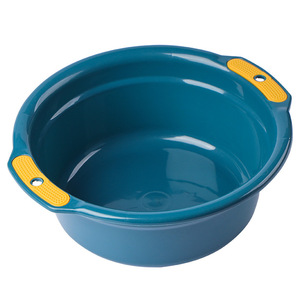 Plastic Washbasin Round Double Handle Deep Basin For Kitchen <b>Vegetable</b> Washing And Face Cleaning - Product Image 5