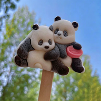 Direct usine, Sucette glacée 3D réaliste en forme d'animaux mignons de dessin animé, Forme et design personnalisés OEM/ODM, Dessert glacé en gros