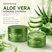 Patchs Hydrogel pour les Yeux à l'Aloe Vera, Acide Hyaluronique et Complexe Hydratant Botanique – Masque Rafraîchissant et Hydratant pour le Contour des Yeux