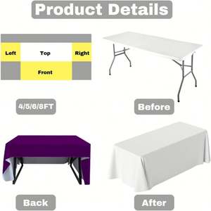 Mantel Personalizado con Impresión Digital, para Reuniones Corporativas y Cubiertas de Mesa Publicitarias - Product Image 4