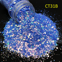 Sac de 500g de paillettes en polyester en vrac, mélange épais, pour Noël, l'art et l'artisanat (gobelets, résine), livraison rapide, vente en gros