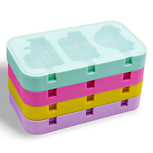 Phim Hoạt Hình Thực Phẩm Cấp <span class=keywords><strong>Silicone</strong></span> <span class=keywords><strong>Ice</strong></span> Cream Khuôn Bền Vững Tự Làm Hộ Gia Đình Popsicle Và Pho Mát Thanh Cho Trẻ Em - Product Image 2
