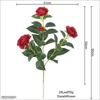 Fausse Fleur Real Touch Faux Arbre Fleur Artificielle Camélia Fleur pour la Décoration de La Maison