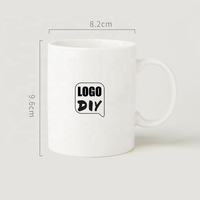 Tasse en porcelaine de 11 oz couvercle en bambou paille Logo personnalisé Sublimation blanc en céramique boîte-cadeau de noël en gros café thé chaud
