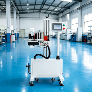 Machine d'étiquetage latéral automatique haute vitesse pour boîtes en carton et plastique, contrôle par écran tactile PLC, technologie motorisée - Product Image 1