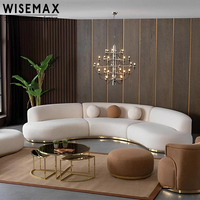 WISEMAX FURNITURE Canapé modulaire incurvé pour salon, canapé en tissu, ensemble de canapés modernes, fauteuil individuel pour la maison, bar