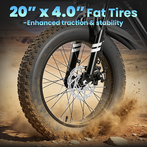 โรงงาน K10 ขายจักรยานไฟฟ้าราคาประหยัด ขนาด 20 นิ้ว แบตเตอรี่ลิเธียม 1000w 48v 15AH - Product Image 3