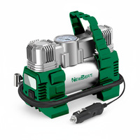 Compresseur d'air automatique silencieux sans huile, petit, 12V, pour le travail du bois et le nettoyage, portable, 150W, pompe à noyau en cuivre