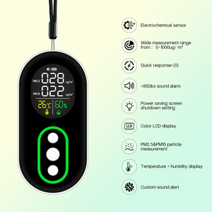 4 In 1 Portable PM2.5 <strong>Sensor</strong> <strong>Air</strong> <strong>Particle</strong> Meter <strong>Air</strong> Pollution Monitor <strong>Dust</strong> Detector For Camping - Product Image 2