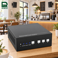 Petit amplificateur de puissance de classe D 40W, entrée équilibrée, égaliseur basses/aigus, contrôle RS232 TCP/IP IR, amplificateur compact pour système de sonorisation de café